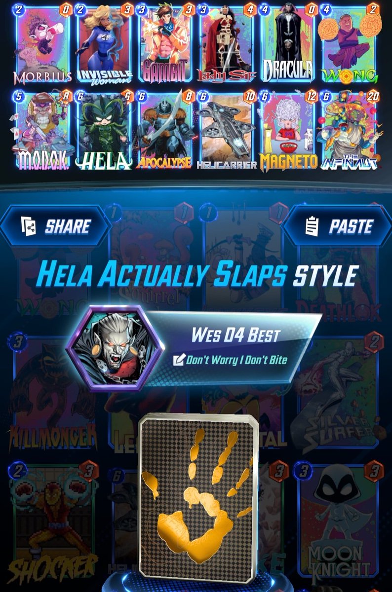 Actually crazy good right now. #MarvelSnap