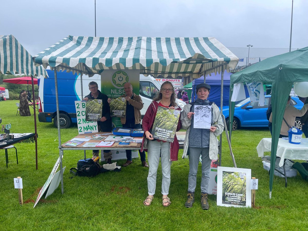 TreasureLeitrim's tweet photo. We are at the Manorhamilton show today. Drop by and catch us to find out more about local campaigns and the Climate Camp coming soon locally in August. #wildrosefestival https://t.co/hG8mDjW4bq