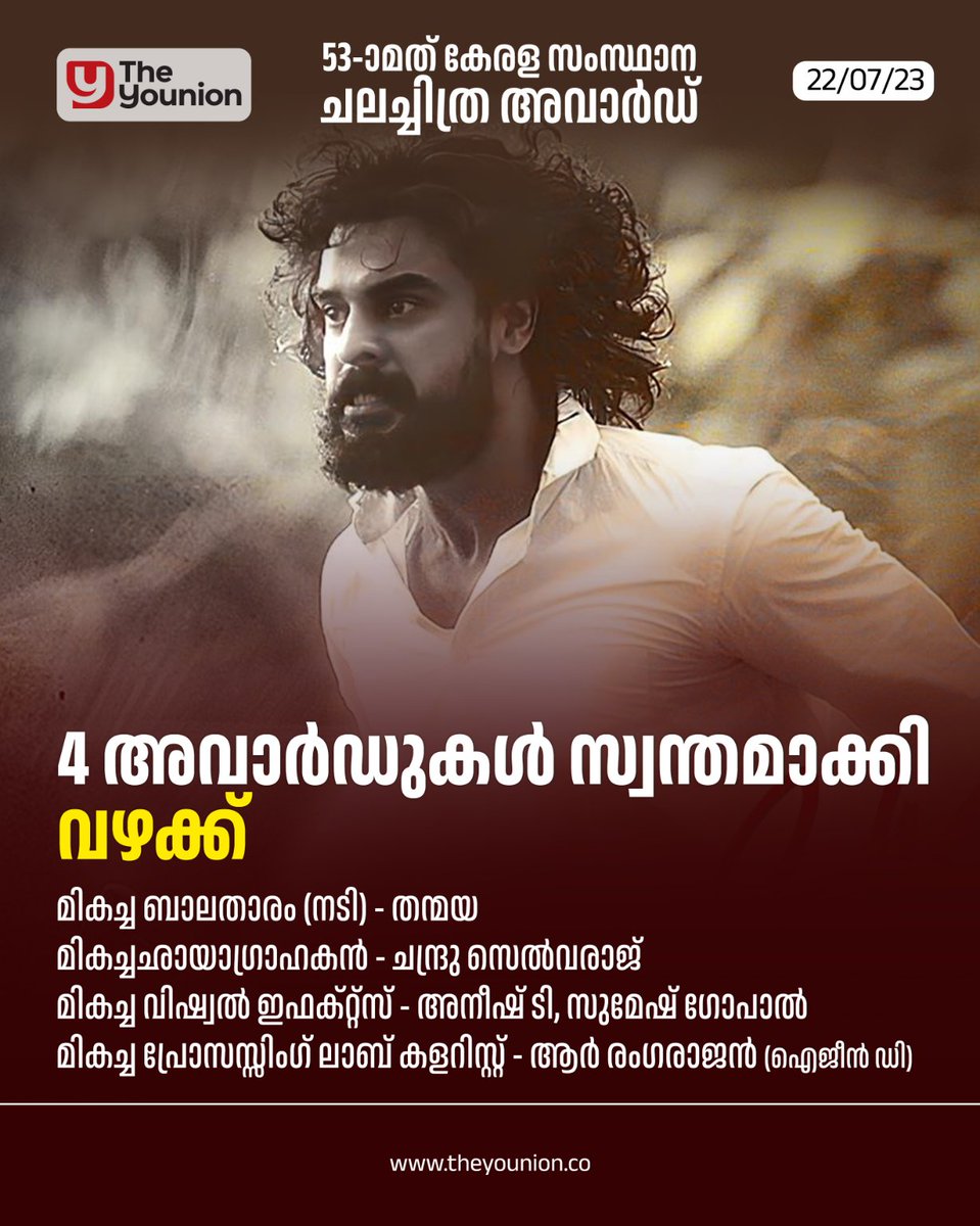 4 അവാർഡുകൾ സ്വന്തമാക്കി - വഴക്ക്

#KeralaStateFilmAwards2022 #MalayalamCinema #FIlmAwards
#Vazhak #SanalKumarSasidaran #TovinoThomas #ChandruSelvaraj #SudevNair #KaniKusurti

#theyounion #theyounionentertainments #theyounionnews
#movieupdates #filmupdates