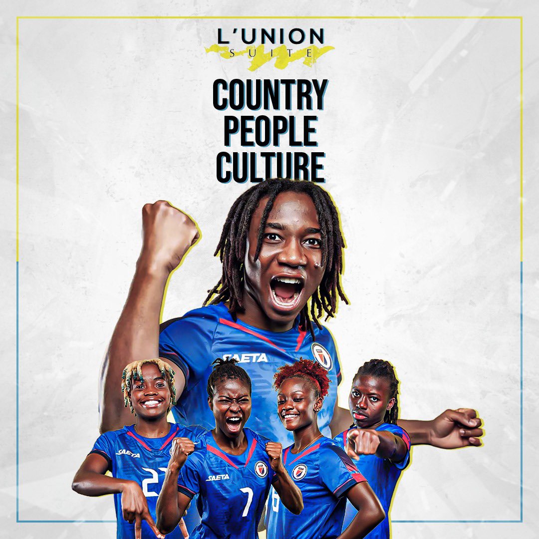 LunionSuite's tweet photo. Congratulations to our Haiti’s Women’s National Soccer team for your historic entry in the FIFA Women’s World Cup!! 

🙌🏾👏🏾🇭🇹 Thank you for representing Haiti, getting us here and playing your hearts out on such a big stage!  #hai https://t.co/EdaPqmQASd
