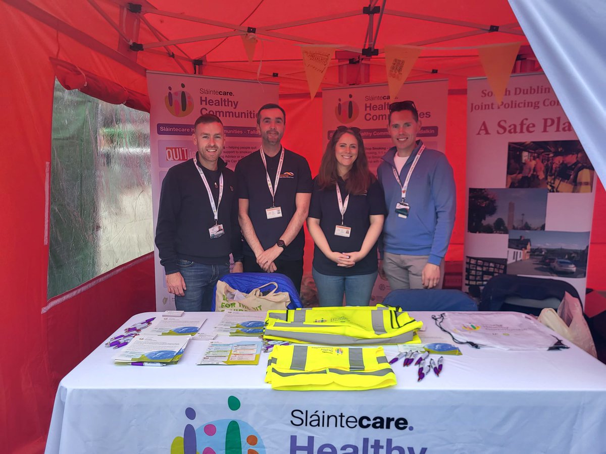 Great morning so far at the Tallaght Public Services Day showcasing the work of #SlaintecareHealthyCommunities in the Square @SDC_Partnership @HsehealthW @sdublincoco @HW_DSKWW