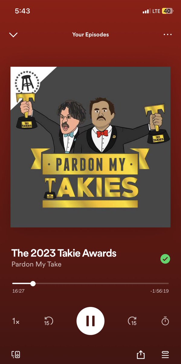 Congrats 8th annual @PardonMyTake #takieaward winners
@elonmusk
@JaMorant
@ShannonSharpe
Jakobi Meyer
@JoeBiden
@darrenrovell
Mrs Kelce
Jimmy Carter
Zuck
@JJWatt
Merchant of death
@AaronRodgers12
#HTTC
@astros
@stephenasmith
Mike Leach
3X Blake of the year winner Blake Bortles https://t.co/ZmMcmNutdJ