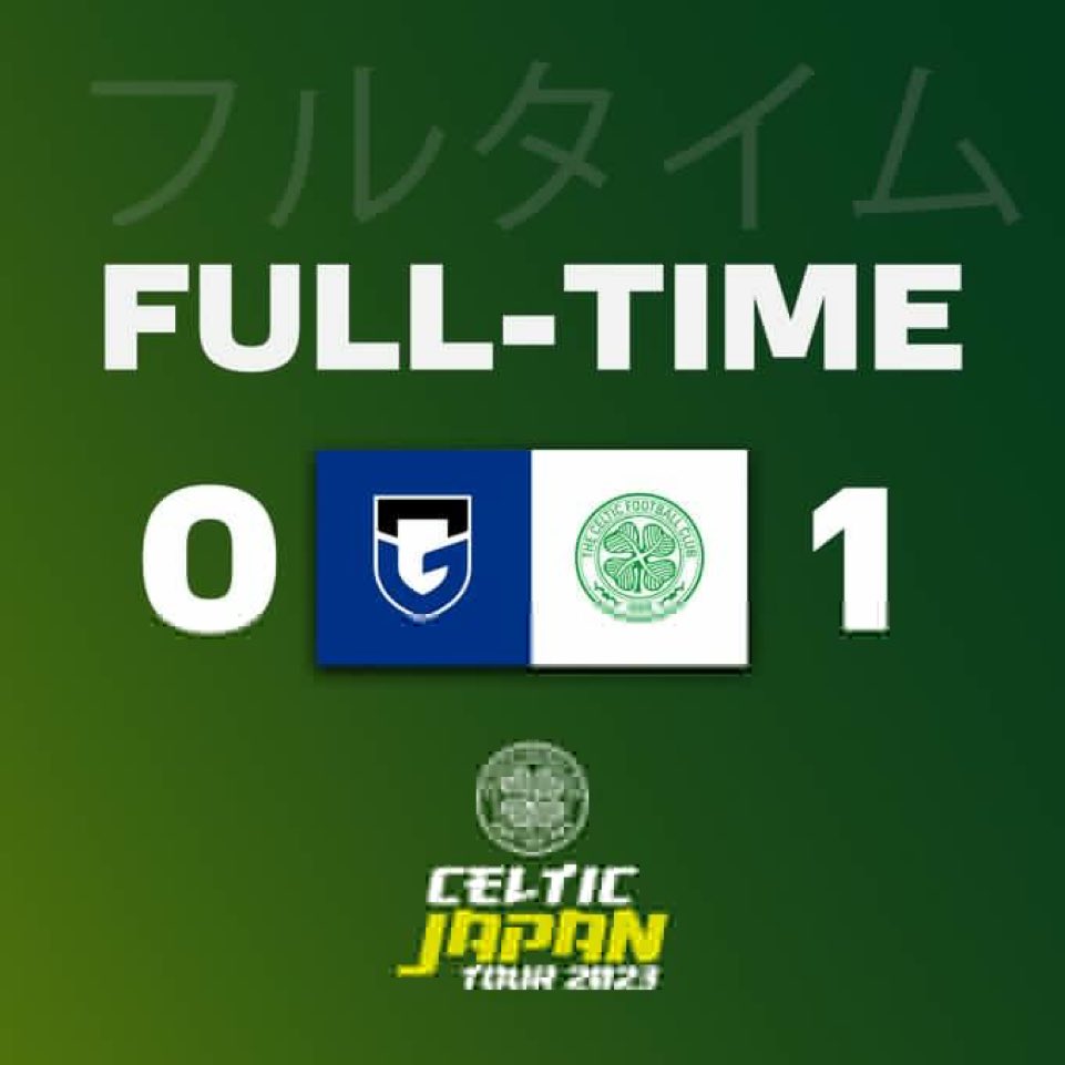 CelticFCJPN's tweet photo. 💚大阪で勝利を収めることができました!
@GAMBA_OFFICIAL、シーズン残りも幸運を祈ります!
#GAMCEL | @CelticFCJPN | #COYBIG🍀🇯🇵 https://t.co/DmNo11ECdU