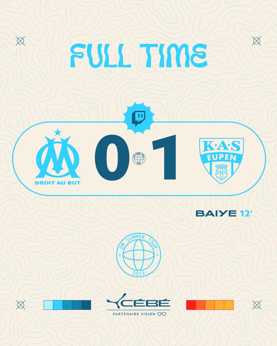 OM_English's tweet photo. ⏱️FT: The Olympiens are defeated in Germany
#OMEUP | 0⃣ - 1⃣ | ⚪️🔵 https://t.co/dJ7QdcMeuf