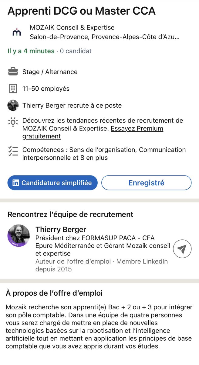 Mozaik Conseil Et Expertise recrute son apprenti(e) DCG ou Master CCA