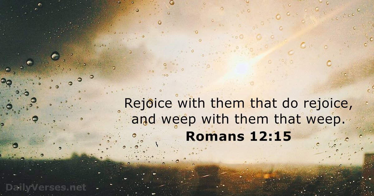 RickHaasl's tweet photo. #WOD~Romans 12:15
The power of compassion isn’t just talk. Your compassion can be the reason others make it through difficult times.
Seconds of compassion can make a lifetime of difference. #Compassionomics
#Life101_2023 ⏳ #Undaunted 💪🏼
@TimTebow #MissionPossible https://t.co/8SqLmI5uCq