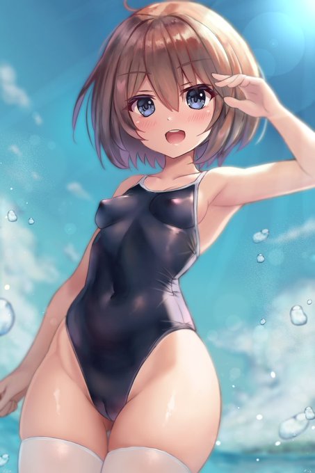 ブランちゃんのスク水ニーソ(*'∀`) 