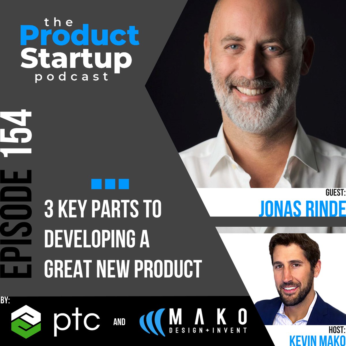 MakoInvent's tweet photo. The @ProductStartup Podcast Ep 154: 3 Key Parts to Developing a Great New Product w/ @JonasRinde, founder of @nomonosound. Hosted by @KevMako of @MakoInvent | Ep Link: https://t.co/dk7lYIcFM8 #ProductDevelopment #ProductDesign #DesignAProduct #InventionDesign #DesignMyInvention https://t.co/BVUWVblN30