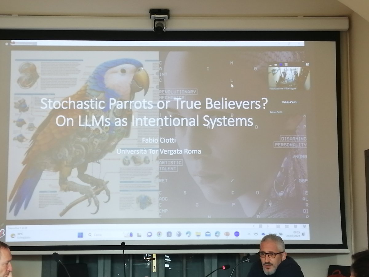 SIGN Network (@signnw) on Twitter photo #SIGNsymposiumvillaVigoni #FabioCiotti Uni Roma 2 <a href="/unitorvergata/">Università di Roma Tor Vergata</a>: are LLMs stochastic parrots or true believers? <a href="/Villa_Vigoni/">Villa Vigoni</a> #SIGNsymposiumvillaVigoni #FabioCiotti Uni Roma 2 <a href="/unitorvergata/">Università di Roma Tor Vergata</a>: are LLMs stochastic parrots or true believers? <a href="/Villa_Vigoni/">Villa Vigoni</a>