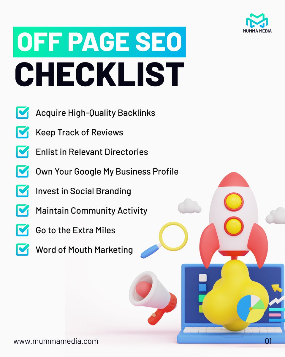 Looking to improve your Instagram SEO? Here's an off-page SEO checklist to help you get started.

#offpageseo
#instagramseo#seotips 
#growyourinstagram 
#increaseyourreach
#improveyourengagement #buildbacklinks
#userelevanthashtags #contentmarketing
#socialmediamarketing
