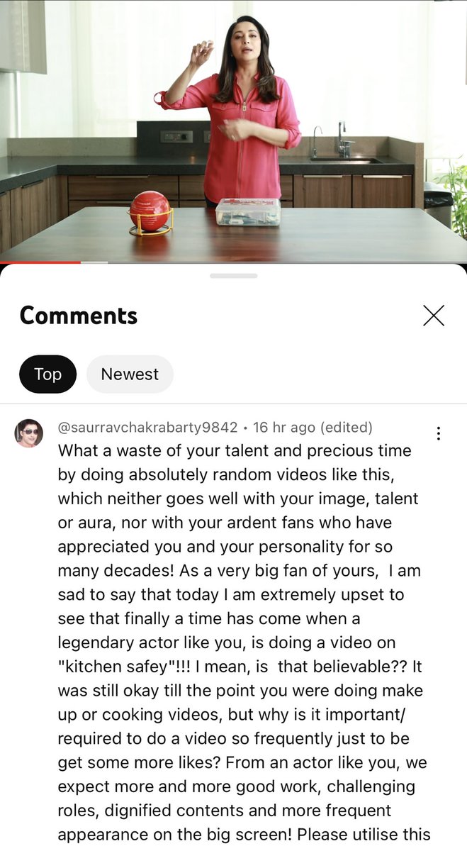 Dear <a href="/MadhuriDixit/">Madhuri Dixit Nene</a> ma’am ,
While we await whatever is in store on your career front, we as fans are disappointed seeing the YouTube videos which don’t have relevance or do justice to your talent. There’s so much more we would love seeing you do..hope to see you back very soon!