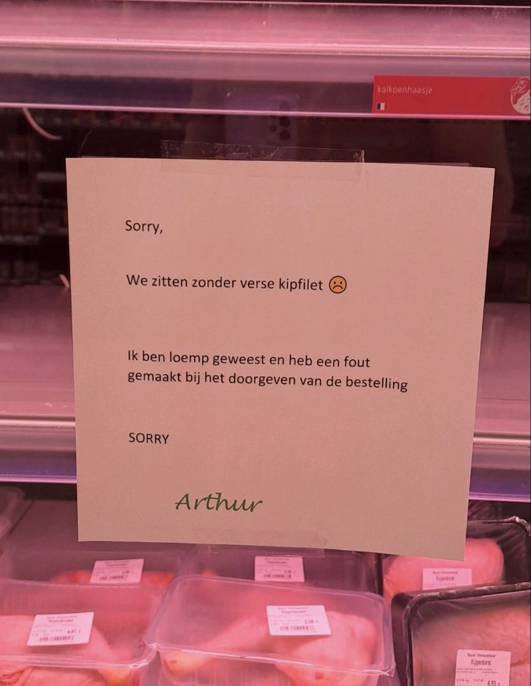 Arthur is de eigenaar van een lokale supermarkt.

We need more Arthurs!

(📷: Credits to Annelies Geuens op LinkedIn)
