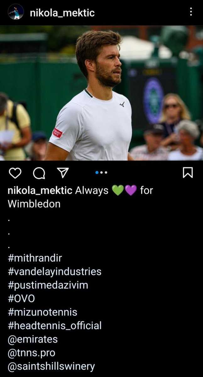 MekticPavicFans's tweet image. From Nikola's IG:
instagram.com/p/Cu4cGVBNz_Z/…
#Mektic #Pavic #Wimbledon