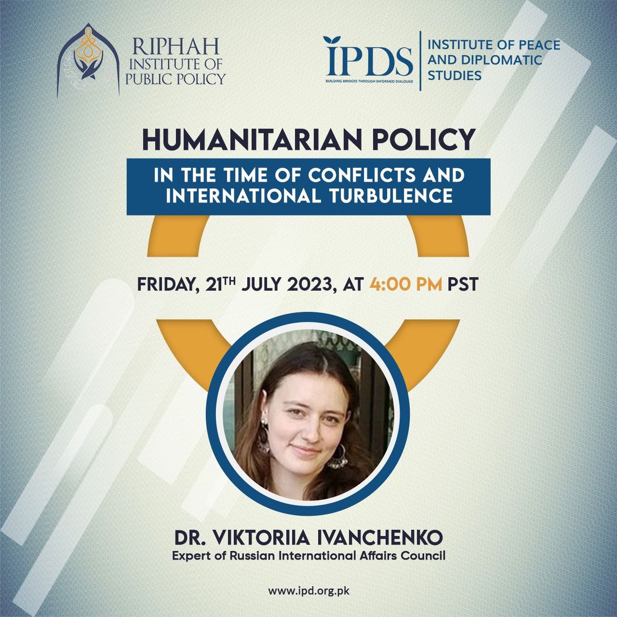 The Contemp #Diplomacy & Intl Rels course, organized by IPDS and RIPP, successfully concluded on Fri with the final session on 'Humanitarian Policy In the Time of Conflicts & Intl Turbulence' led by Dr. Viktoriia Ivanchenko, Expert of Russian International Affairs Council.