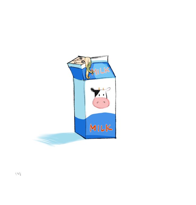 「milk」 illustration images(Latest)