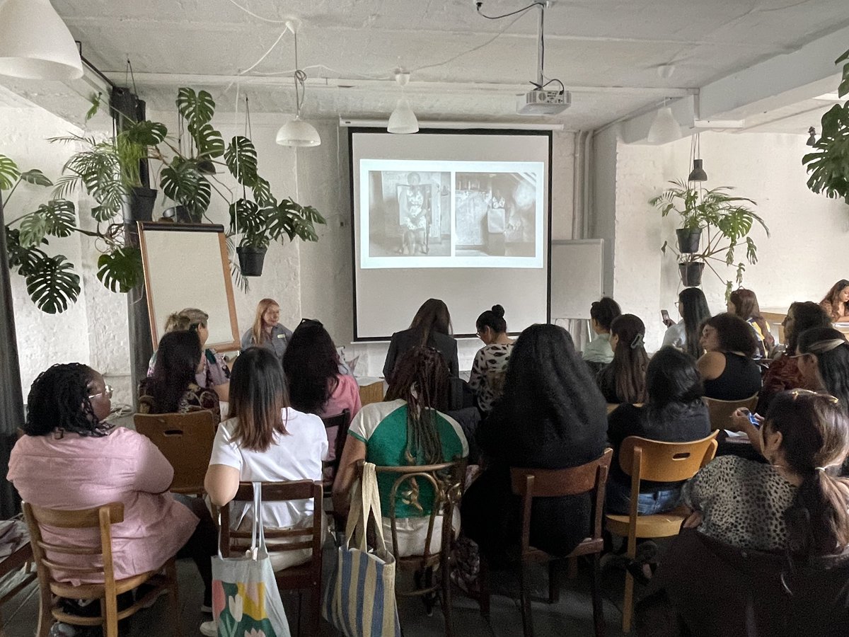 ENoMW's tweet photo. A lovely start to the second training of #Agency project focussed on increasing political participation of women with migrant background in the forthcoming @Europarl_EN elections ! This time we are in #Berlin with our partners @femLENSphoto and 30 refugee and migrant women. #VoteWithHer #Elections2024 #EuropeanParliament
