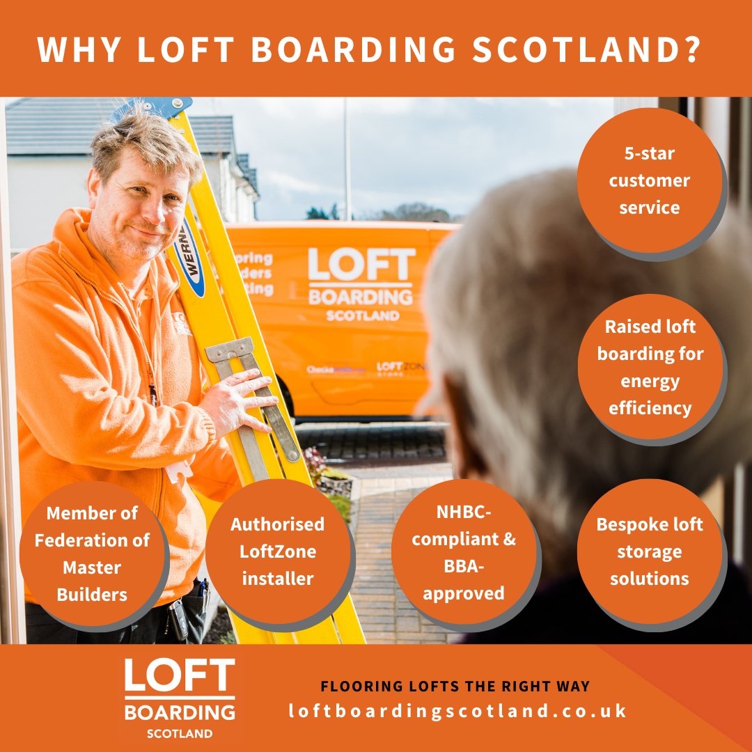 LoftBoardingSco's tweet photo. Your local experts for premium loft boarding &amp; premium service! 🧡 https://t.co/o4z4SXTob2