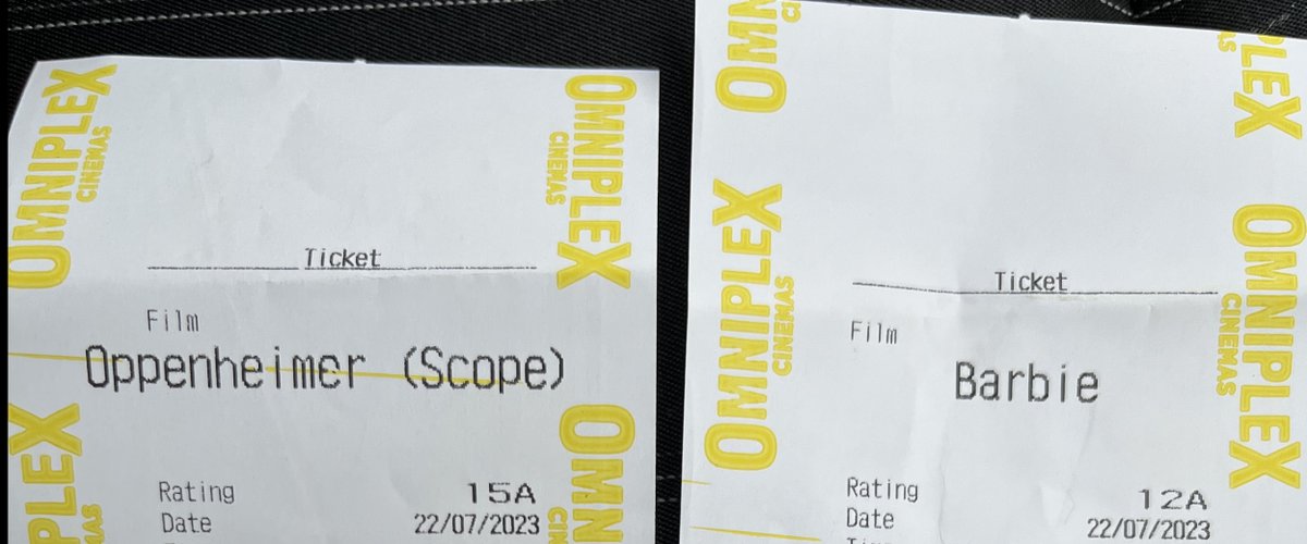 #Barbenheimmer Perfect Saturday. 😀