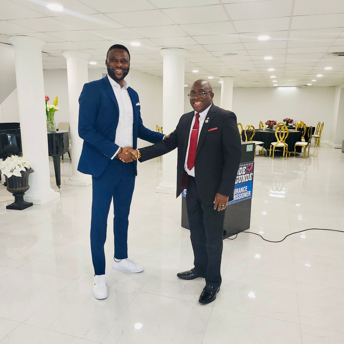 badejisam's tweet photo. Káyọ̀dé Abégúndé,the Democratic Party Insurance Commissioner Candidate in Delaware State,USA, has appointed an outstanding medical practitioner, a chieftain of APC and founder of MADE Foundation; Dr @michael_ajilo Akíntọ̀mídé, as his Campaign Advisor. https://t.co/FYkHIrW9bU