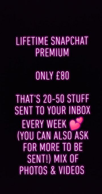 *not snapchat premium, only on whatsapp <3 please read the pics &amp; dm me if you have any questions. ty