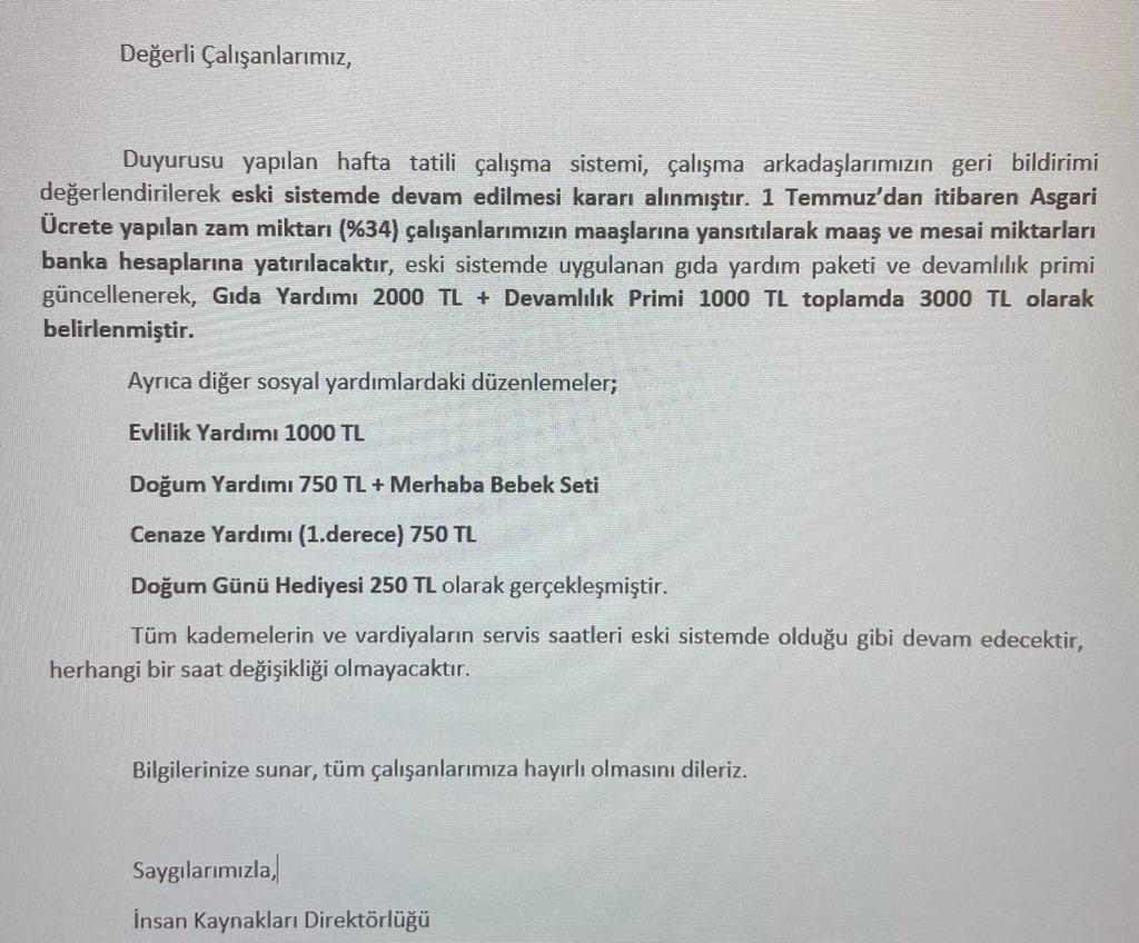 mturkmenn27's tweet photo. işçilerinin kararlı mücadelesi karşısında #Eruslu patronu geri adım attı. Pazar tatilini gasp eden çalışma sistemi dayatmasından vazgeçildi. Mesai ve maaş farklarını ‘deprem yardımı’ gibi gösterme veya elden ödeme son bulacak.
Bu daha başlangıç, mücadeleye devam! ✊✊✊ https://t.co/sbiwihdPD4