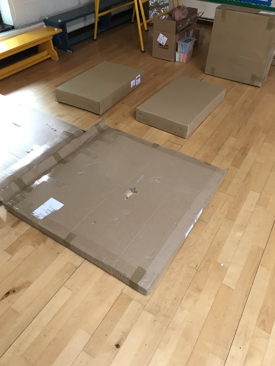 It’s DIY volunteer flat pack morning at BFIS! Let’s get some new resources ready! 💚💚