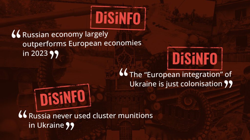From wishful boasts about economy, to fearmongering about Europe, to flat-out lies about cluster munitions, the Kremlin continues to spin #disinformation. And it's always someone else to blame for Russia's own sins. #DontBeDeceived, read #DisinfoReview 

euvsdisinfo.eu/only-one-to-bl…
