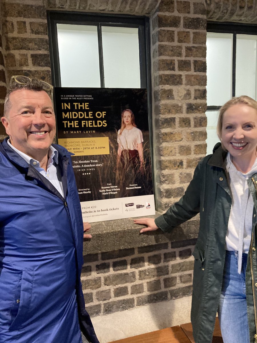 claudia carroll (@carrollclaudia) on Twitter photo In The Middle of the Fields at Richmond Barracks is such a beautiful piece, if you haven’t caught it yet, don’t miss. Epic performances from Mark O’Regan, <a href="/kathyroseobrien/">Kathy Rose O'Brien</a> and Seamas Moran, all so skilfully directed by <a href="/JoanSheehy7/">Joan Sheehy</a> Sublime! In The Middle of the Fields at Richmond Barracks is such a beautiful piece, if you haven’t caught it yet, don’t miss. Epic performances from Mark O’Regan, <a href="/kathyroseobrien/">Kathy Rose O'Brien</a> and Seamas Moran, all so skilfully directed by <a href="/JoanSheehy7/">Joan Sheehy</a> Sublime!