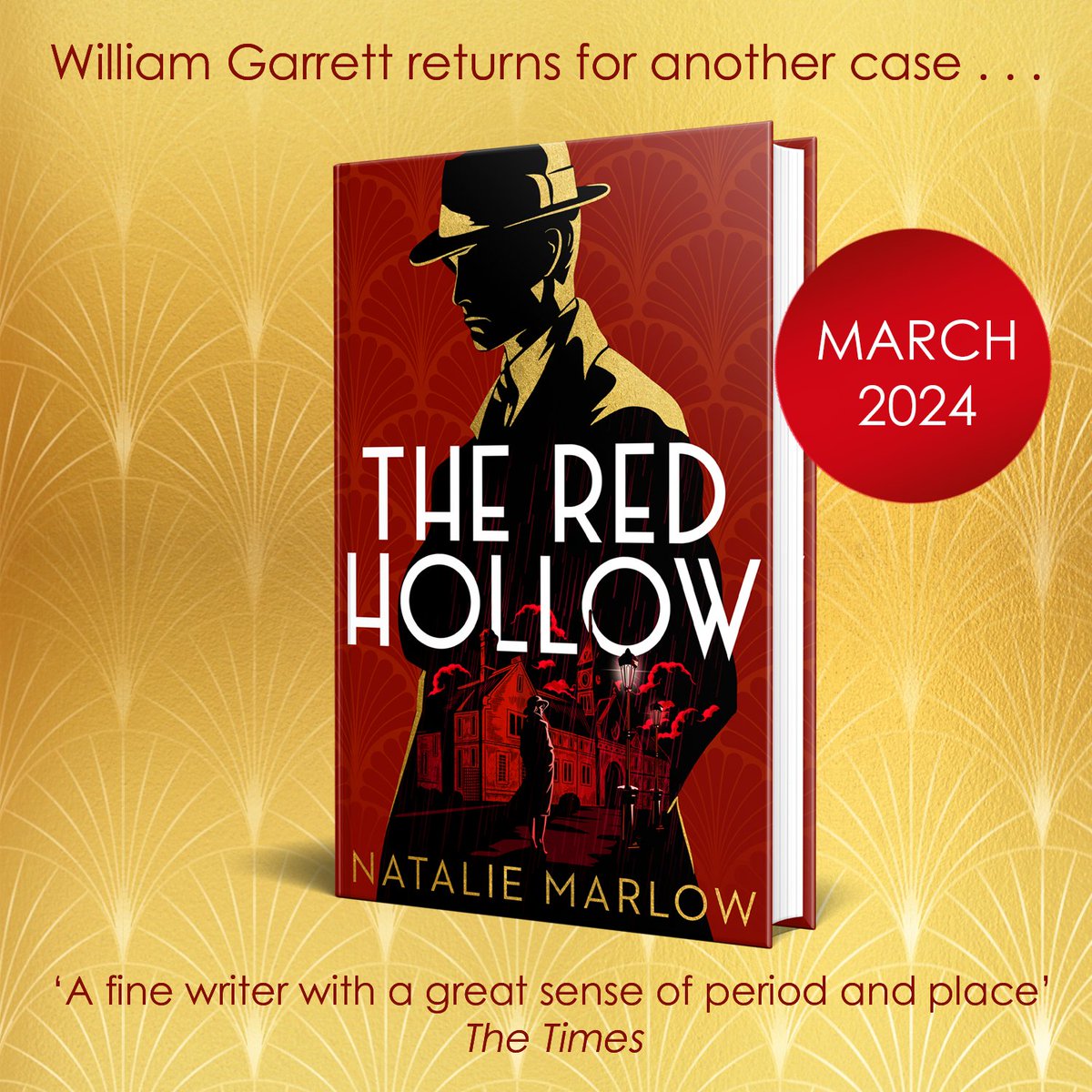 We're delighted to reveal the cover for @NatalieMarlow2's second novel, THE RED HOLLOW! ❤️✨ Warwickshire, 1934. William Garrett and Phyll Hall are back to investigate a ghostly and sinister series of events at Red Hollow Hall. Pre-order here: linktr.ee/needlessalley