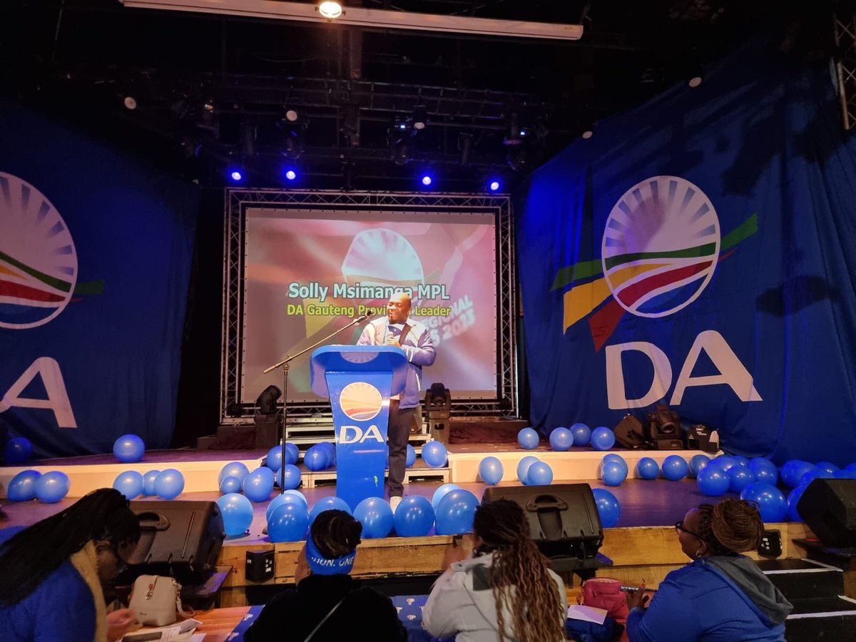 Provincial Leader, Solly Msimanga addressing the East Regional Congress. #SollyMsimanga #DemocraticAlliance #DemocraticAllianceGauteng