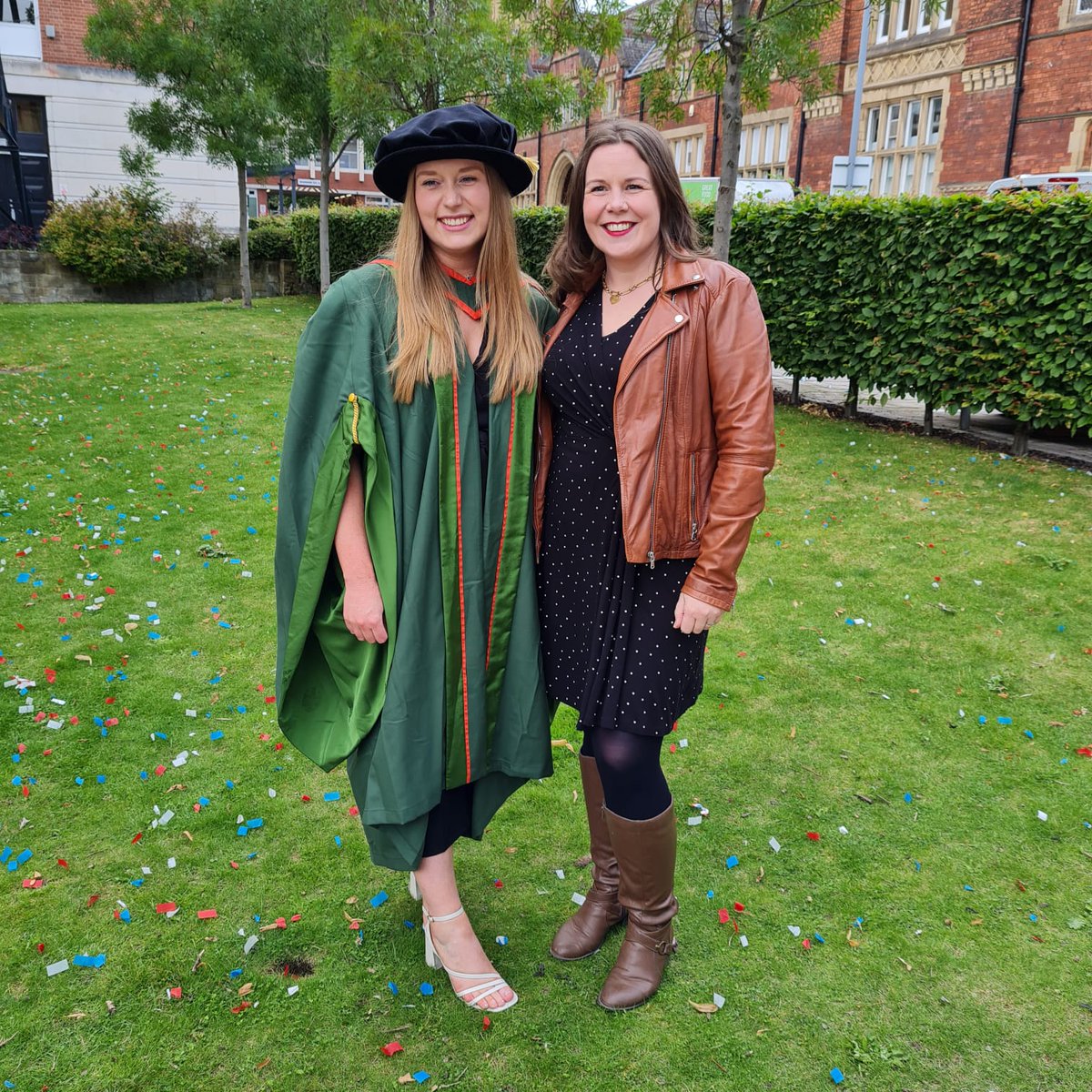 Lucy Stead (@lucyfstead) on Twitter photo It was a real honour to watch <a href="/Rhiannon_Barrow/">Rhiannon Barrow</a> graduate yesterday. It wasn't always easy (trying to cure brain cancer is tough, & through COVID to boot!) but she worked hard & showed great problem-solving ability & resilience. A PhD well earned. Congratulations Dr Barrow 👏 🙌👩🎓 It was a real honour to watch <a href="/Rhiannon_Barrow/">Rhiannon Barrow</a> graduate yesterday. It wasn't always easy (trying to cure brain cancer is tough, & through COVID to boot!) but she worked hard & showed great problem-solving ability & resilience. A PhD well earned. Congratulations Dr Barrow 👏 🙌👩🎓