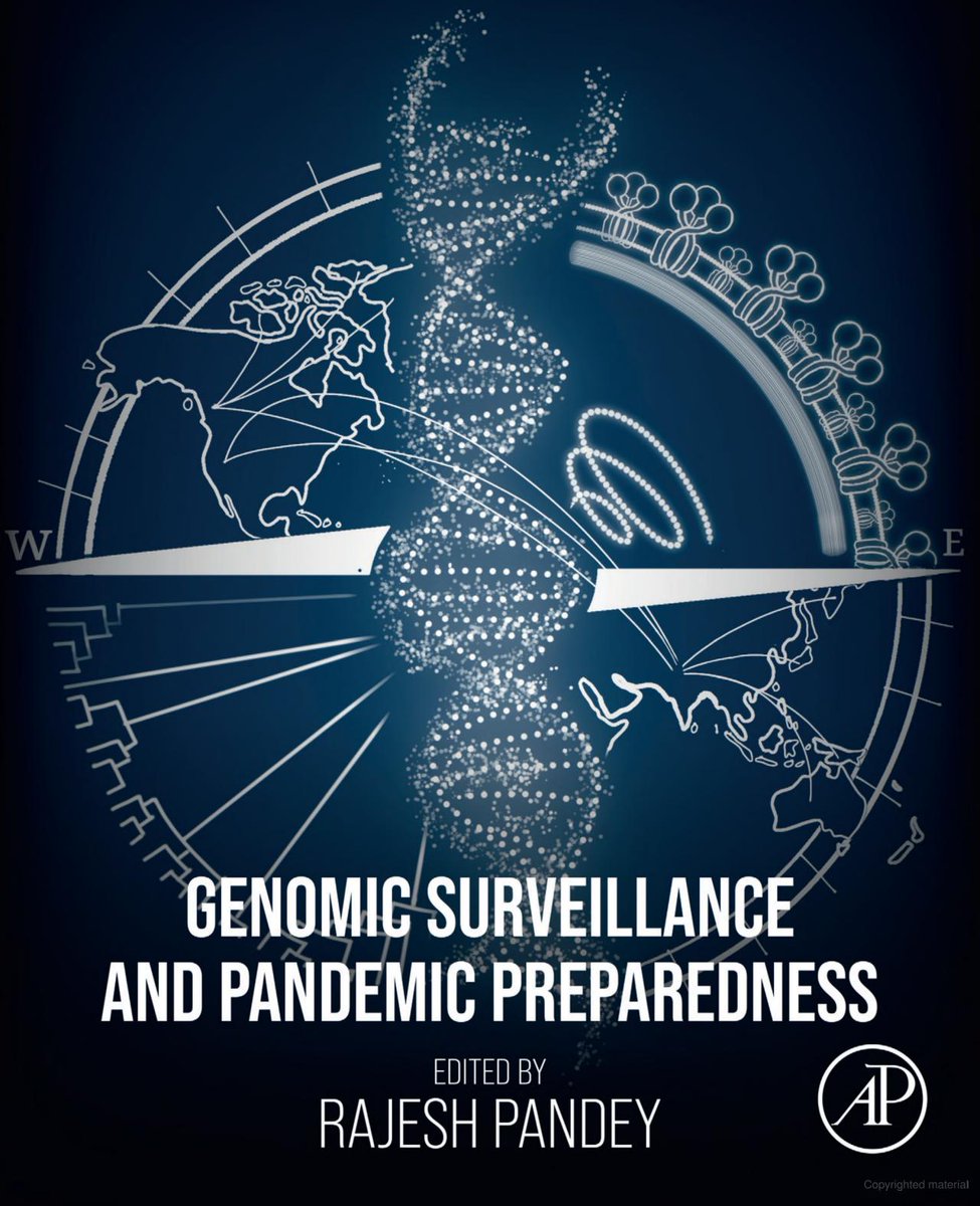 I'm absolutely thrilled to be a #CoAuthor in my first #bookchapter and had the amazing opportunity to also designing the book cover! 🌟 Who knows, maybe alternate career paths are waiting to be explored! 😋 Grab your copy now! #genomicsurveillance #pandemic #prepardness