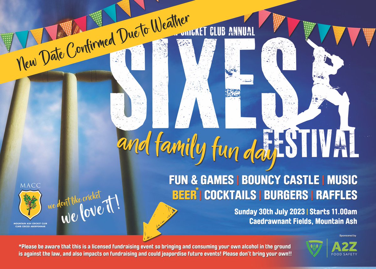 Mountain Ash Cricket (@mountainashcc) on Twitter photo Unfortunately the weather has beaten us this weekend, so the MACC sixes festival and family fun day will now take place on Sunday 30th July. Hope the weather improves and we see you all there next week 🏏☀️🍺🍔🎤 <a href="/gtfm_radio/">GTFM</a> <a href="/AberdareOnline/">AberdareOnline</a> <a href="/rfc_mountain/">The Old Firm</a> <a href="/MountainAshGolf/">Mountain Ash Golf Club</a> Unfortunately the weather has beaten us this weekend, so the MACC sixes festival and family fun day will now take place on Sunday 30th July. Hope the weather improves and we see you all there next week 🏏☀️🍺🍔🎤 <a href="/gtfm_radio/">GTFM</a> <a href="/AberdareOnline/">AberdareOnline</a> <a href="/rfc_mountain/">The Old Firm</a> <a href="/MountainAshGolf/">Mountain Ash Golf Club</a>