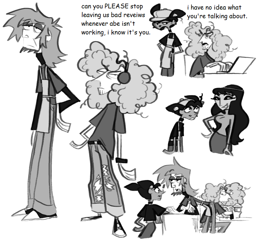 abe_apologist's tweet photo. this has been a separate college/coffee shop AU that i've been cooking in my head for some time now
#clonehigh #CloneHighfanart #tophabe #kahlopatra https://t.co/nz4eXYX3ue