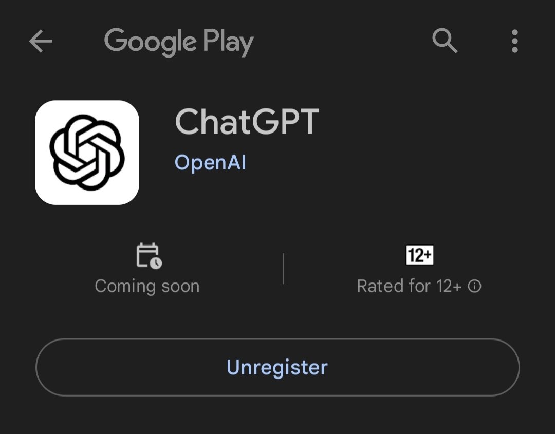 tech_updates010's tweet photo. ChatGPT for Android is Coming https://t.co/ZciKsCD7EU