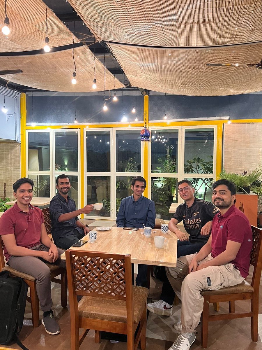 Aayush | InfraSingularity (@mahapatraaayush) on Twitter photo Had an amazing evening with folks of <a href="/buildbystl/">BuildHQ</a> C8! ๐
<a href="/RajGM_Hacks/">RajGM</a> <a href="/glenp01/">Glen Padua</a> <a href="/designermaybe/">Kiran</a> <a href="/harshadixit12/">Harsha Dixit</a> <a href="/Samirtshr/">Samir Tushar</a> <a href="/younggeneralist/">Aashi Maheshwari ๐ฏ</a> Had an amazing evening with folks of <a href="/buildbystl/">BuildHQ</a> C8! ๐
<a href="/RajGM_Hacks/">RajGM</a> <a href="/glenp01/">Glen Padua</a> <a href="/designermaybe/">Kiran</a> <a href="/harshadixit12/">Harsha Dixit</a> <a href="/Samirtshr/">Samir Tushar</a> <a href="/younggeneralist/">Aashi Maheshwari ๐ฏ</a>