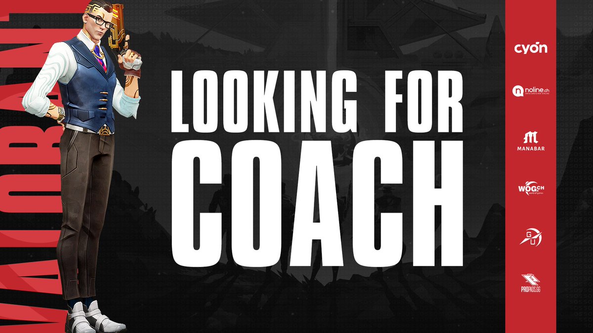 SOS Esports (@scytheofseraph) on Twitter photo Our #VALORANT main team is looking for a coach to help them prepare for LANs, tourneys and <a href="/projectvgg/">PROJECT V</a>
Requirements:
- Can speak ๐ฌ๐ง
- available up to 5 times a week
- good mental
+ Previous coaching experience
Disclaimer: unpaid position
Interested? โก๏ธ message "sirth." on Discord Our #VALORANT main team is looking for a coach to help them prepare for LANs, tourneys and <a href="/projectvgg/">PROJECT V</a>
Requirements:
- Can speak ๐ฌ๐ง
- available up to 5 times a week
- good mental
+ Previous coaching experience
Disclaimer: unpaid position
Interested? โก๏ธ message "sirth." on Discord