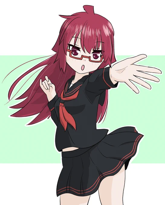 スカートをひらひらさせたかった りょく ひらひらじゃん #ケムリクサ #irodori