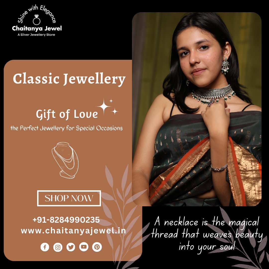 chaitanyaempo's tweet image. Gifts of Love- "Find the Perfect Jewelry for Special Occasions"-

Order Online
chaitanyajewel.in

Do WhatsApp on 8284990235

#chaitanyajewel #silveroxidisedjewellery #puresilver