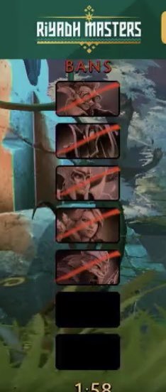 PSGLGD_'s tweet image. Best way say hi to old friend— 3 bans for XinQ #RiyadhMasters #PSGLGD