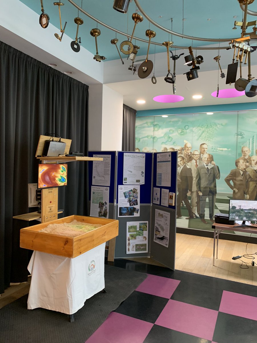 RiverWeyTrust's tweet image. The Trust with the #arsandbox  at @Ri_Science for Family Fun Day