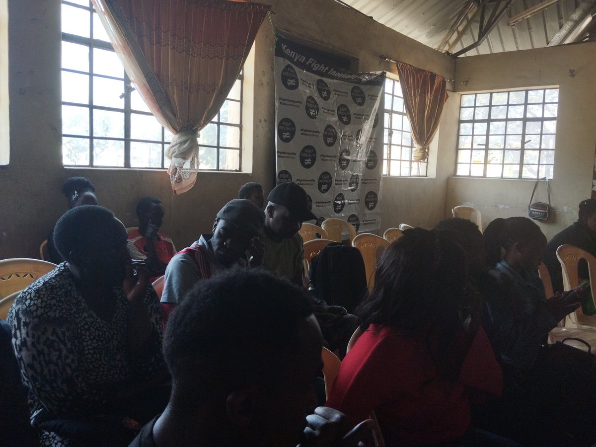 Happening now: Nakuru County People's assembly. What are our priorities as a people? How do we ensure funding for social services, canceling the debt, taxing the rich and putting institutions #FightInequality #PeoplesAssembly