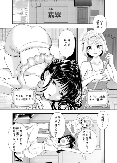 キャバ嬢2人の日常話。(2/5)

 #漫画が読めるハッシュタグ 