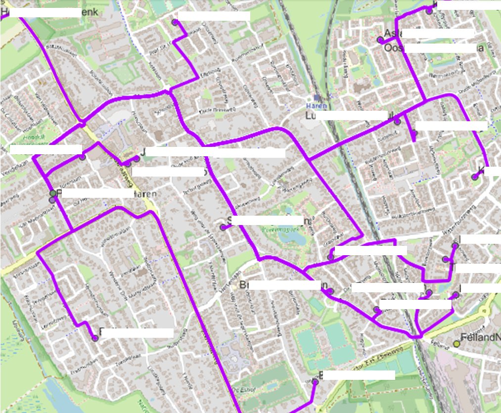 I had used a free tool on the Internet that allowed you to calculate travel times from different addresses to one address. I forgot to bookmark this one and can't find it again. Herewith an example of a result. Who happens to know the URL?
#justasking #gischat #dtv