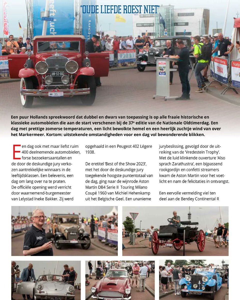 Nat_oldtimerdag's tweet photo. Toch nog even nagenieten? 

Lees dan het verslag van de 37ste editie van de Nationale Oldtimerdag in de nieuwste DRIVE magazine - https://t.co/a9wsd4uWAY 

En bekijk alle foto's via https://t.co/OyxvAJ5Wrw

#NationaleOldtimerdag https://t.co/KPRU88ezUW