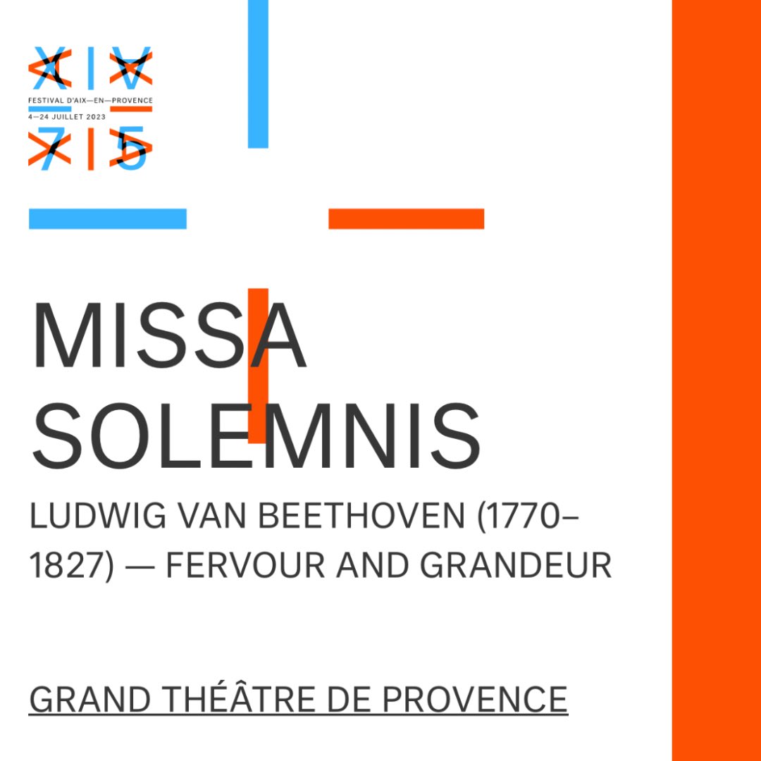 Tonight, Brindley Sherratt jumps in as the Bass Soloist in Beethoven’s ‘Missa Solemnis’ conducted by Thomas Hengelbrock at the Grand Théâtre de Provence! @brinsherratt @festival_aix