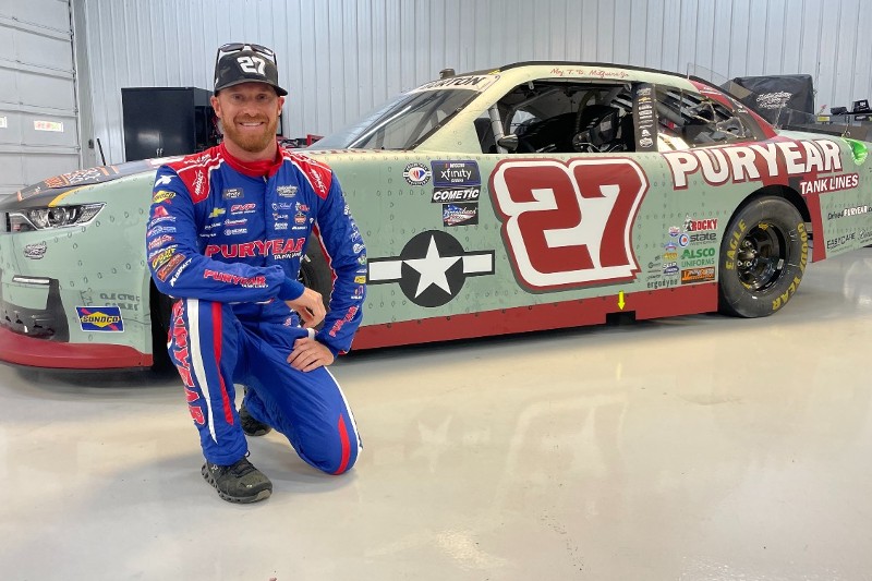 For Saturday's NASCAR Xfinity race at Pocono, Jeb Burton's #27 will resemble the Lockheed P-38 Lightning flown by Medal of Honor recipient Thomas McGuire in the Second World War.
https://t.co/JiQywcjxEo https://t.co/UTxmf3nkW3
