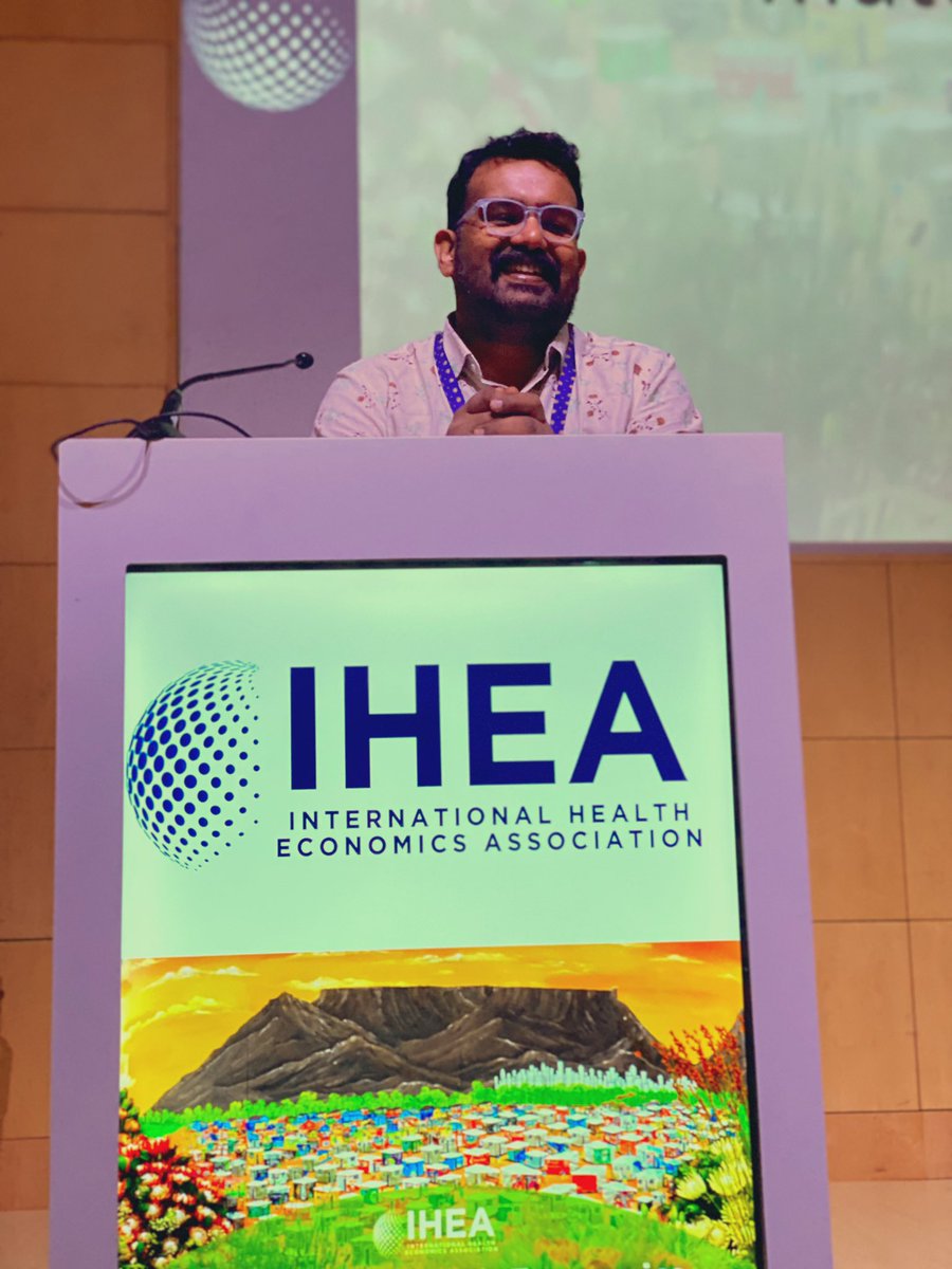 phuongbichtran's tweet image. @hehesan586 presented important findings on the role of participatory bottom-up planning approach in bettering the social determinants of health in Kerala at #IHEA2023Congress in Cape Town. The study used the innovative Witness Seminar technique. Well done Hari!
@healtheconomics