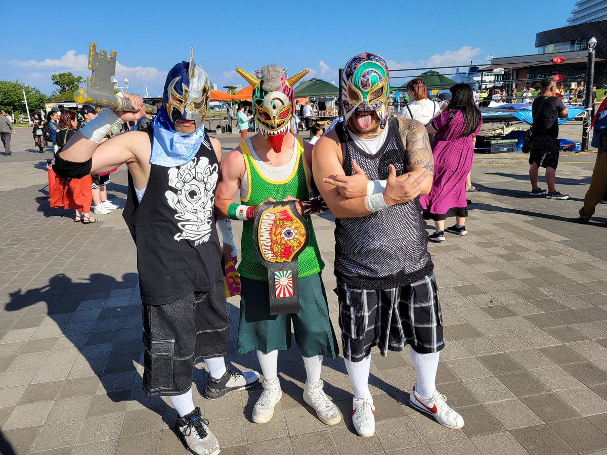 AuwingauKazuki's tweet photo. ネグロ選手。
ジャック選手。
ファルコ選手。
😍😍😍
#MAWAY
#KOBEメリケンプロレス https://t.co/PM4OmcdcmI