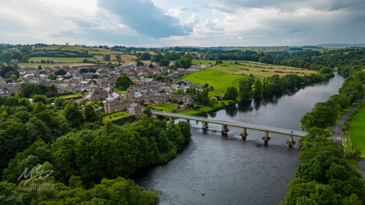 The river North Tyne at Wark, #Northumberland last night.